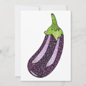 Glitter Eggplant Feestdagenkaart (Voorkant)