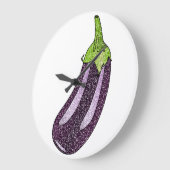 Glitter Eggplant Grote Klok (Hoek)