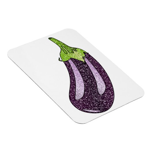 Glitter Eggplant Magneet (Rechterzijde)