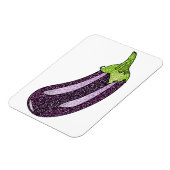 Glitter Eggplant Magneet (Linkerzijde)