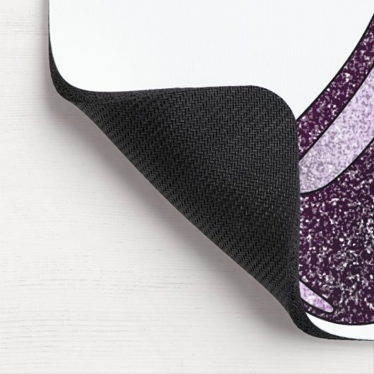 Glitter Eggplant Muismat (Hoek)