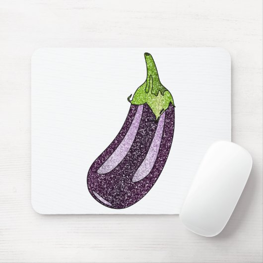 Glitter Eggplant Muismat (Met muis)