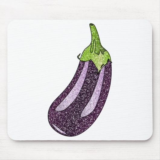 Glitter Eggplant Muismat (Voorkant)