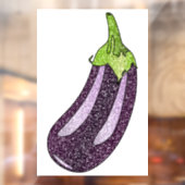 Glitter Eggplant Raamsticker (Vel 2)