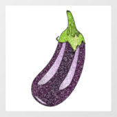 Glitter Eggplant Raamsticker (Vel)