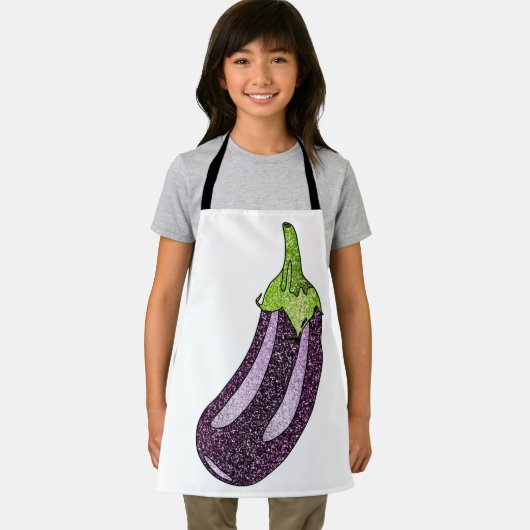 Glitter Eggplant Schort (Insitu)