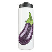 Glitter Eggplant Thermosbeker (Voorkant)