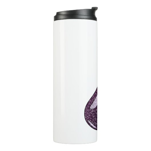 Glitter Eggplant Thermosbeker (Gedraaid links)
