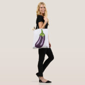 Glitter Eggplant Tote Bag (Op model)