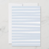 Glitter Eiffel Paris Floral Blue Boy Baby shower Kaart (Achterkant)