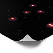 Glitter Eiffel Tower Poster (Hoek)