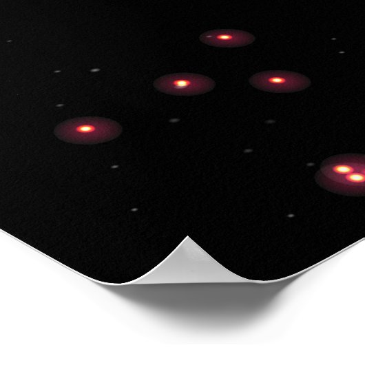 Glitter Eiffel Tower Poster (Hoek)