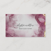 Glitter Elegant Modern Calligrafiescript Aangepast Visitekaartje (Voorkant)