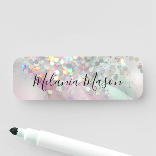 Glitter Elegant Naamplaatje (In situ)