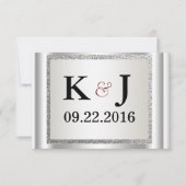 Glitter Elegant Weddenschap Kaart (Voorkant)