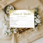 Glitter Elegant Wedding Advice wint Kaarten<br><div class="desc">Wedding Advice en wenst Kaarten voor bruid- en bruidegom,  wenst de heer & mevrouw - Vrijgezellenfeest,  Bachelorette Games.</div>