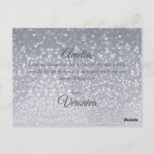 Glitter Elegant zal je mijn bruidsmeisje Briefkaar Briefkaart (Achterkant)