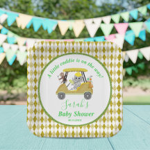 Glitter Elephant & Monkey Golf Baby shower Return