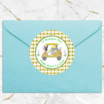 Glitter Elephant & Monkey Golf Baby shower Return