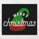 Glitter Elf Pet Bier Etiket (Enkel label)