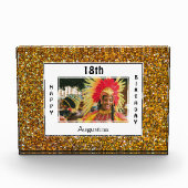 Glitter ELKE LEEFTIJD Happy Birthday Foto (Voorkant)