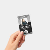 Glitter Employee Photo ID Badge (Handheld)