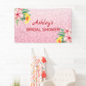 Glitter en bloemen spandoek (Insitu)