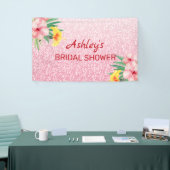 Glitter en bloemen spandoek (Beurs)