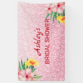 Glitter en bloemen spandoek (Verticaal)