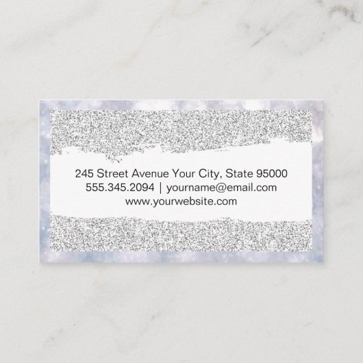 Glitter en Boke Visitekaartje (Achterkant)