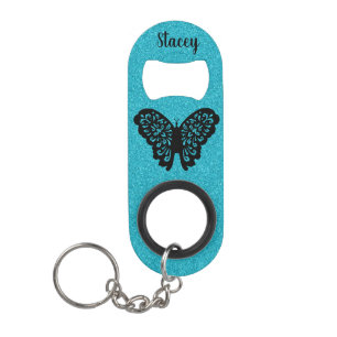 Glitter en Butterfly Mini Flessenopener