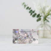 Glitter en diamanten visitekaartje (Staand voorkant)