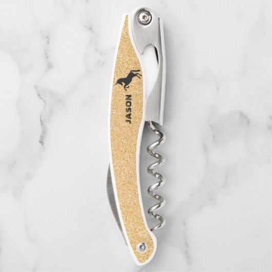 Glitter en eenhoorn kurkentrekker (Achterkant)