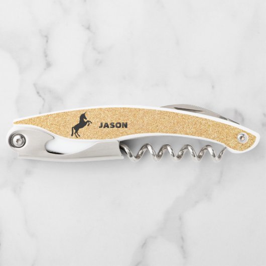 Glitter en eenhoorn kurkentrekker (Voorkant)