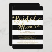 Glitter en Glam | Bridal Shower-uitnodiging Kaart (Voorkant / Achterkant)