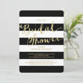 Glitter en Glam | Bridal Shower-uitnodiging Kaart (Staand voorkant)