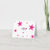 Glitter en Glam Dank je wel Bedankkaart (Achterkant)