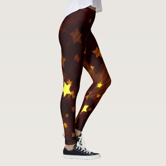 Glitter en Glow Sable en Gold Stars Leggings (Rechts)