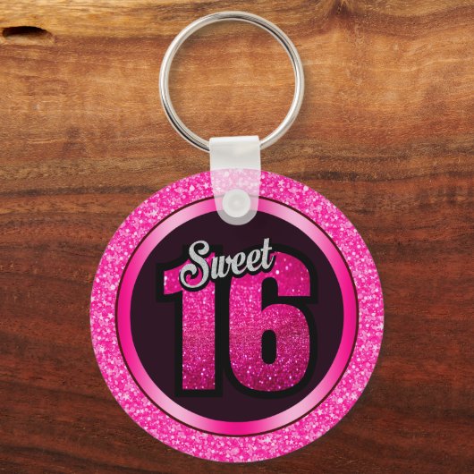 Glitter en grijs sleutelhanger (Voorkant)