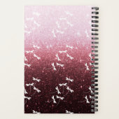 Glitter en libellen, gepersonaliseerd journaal notitieboek (Achterkant)