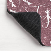 Glitter en libellen gepersonaliseerd muismat (Hoek)