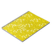 Glitter en libellen gepersonaliseerd notitieboek (Linkerzijde)
