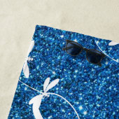 Glitter en libellen gepersonaliseerde strandhanddo strandlaken (In situ)