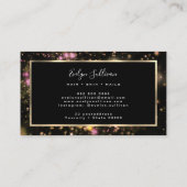 Glitter en licht visitekaartje (Achterkant)