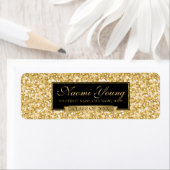 Glitter en lint etiket (Insitu)