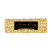 Glitter en lint etiket (Voorkant)