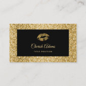 Glitter en lips-Visitekaartje Visitekaartje (Voorkant)