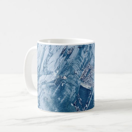 Glitter en Marble Koffiemok (Voorkant links)