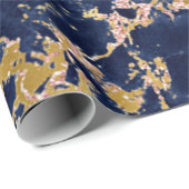 Glitter en marmer gepersonaliseerd  cadeaupapier (Rol Hoek)