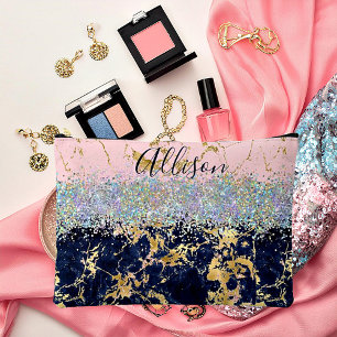 Glitter en marmer gepersonaliseerd etui
